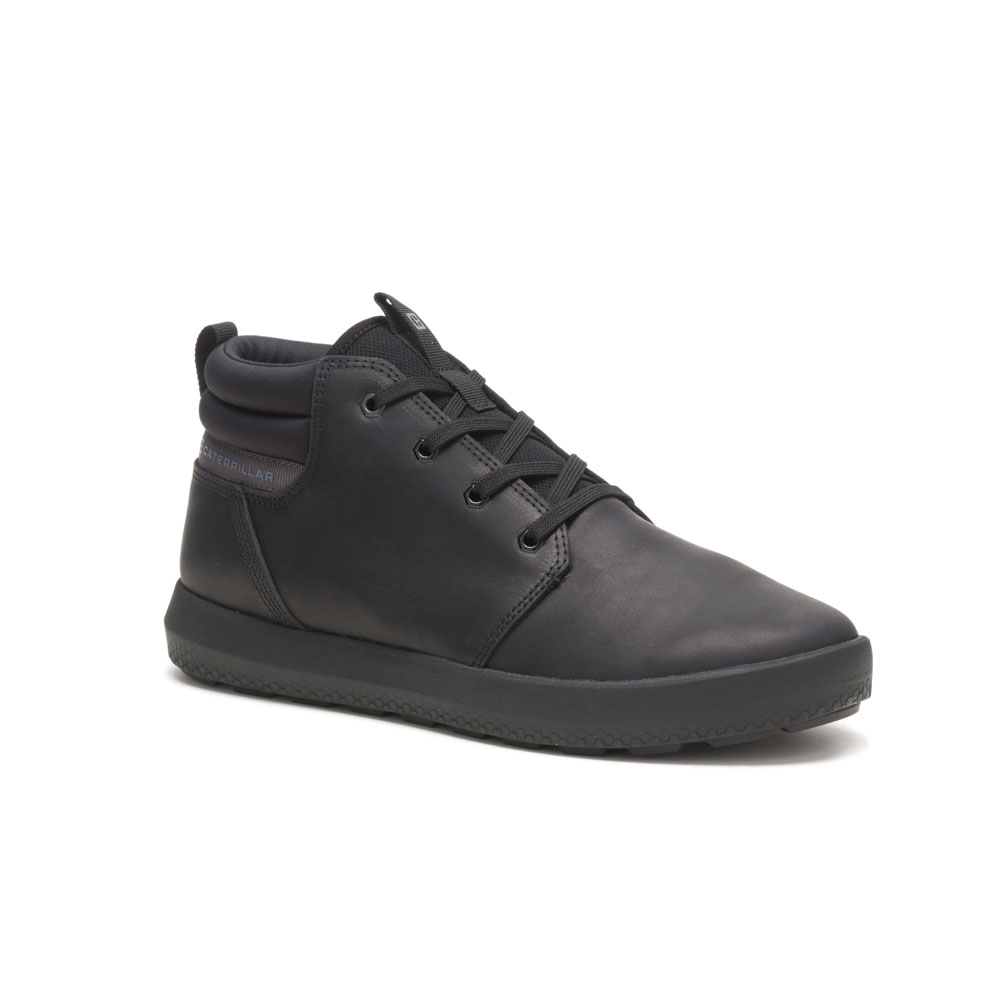 Caterpillar Shoes Pakistan - Caterpillar Proxy Mid Mens Sneakers Black (638097-CKP)